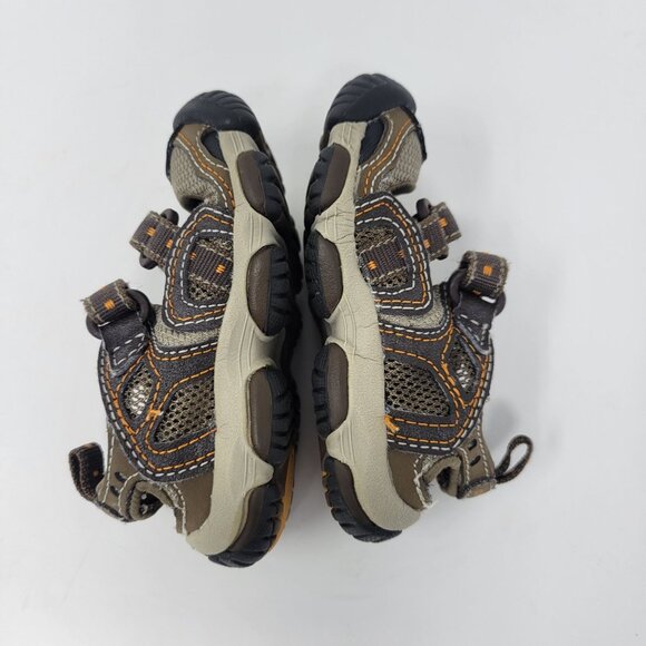 StrideRite Baby Boys 4M NMS Ogden Leather Sandals Hook & Loop Closure - Picture 5 of 10